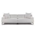 Modernes Abisko Mist Grey Fabric Sofa